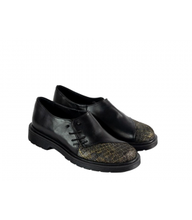 ΜΟΚΑΣΙΝΙΑ  ΜΑΥΡΟ-ΧΡΥΣΟ