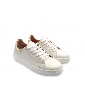 ΠΑΠΟΥΤΣΙ CASUAL ΑΣΠΡΟ-ΧΡΥΣΟ