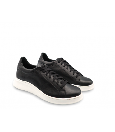 ΠΑΠΟΥΤΣΙ CASUAL ΜΑΥΡΟ - ΑΣΠΡΟ